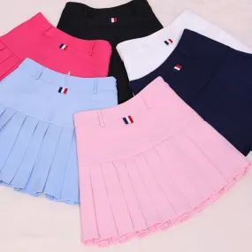 high waist pleated skirts