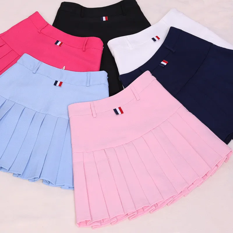 high waist pleated skirts