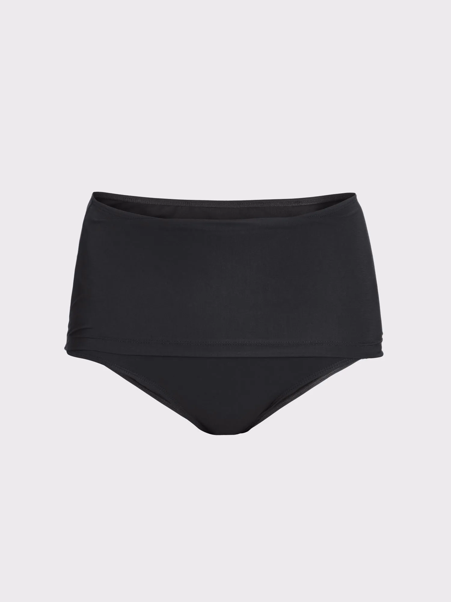 High waisted doubled swimsuit briefs