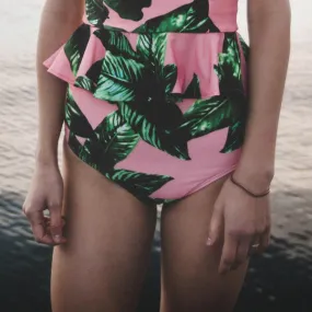  High-Waisted Ruched One-Piece Swimsuits