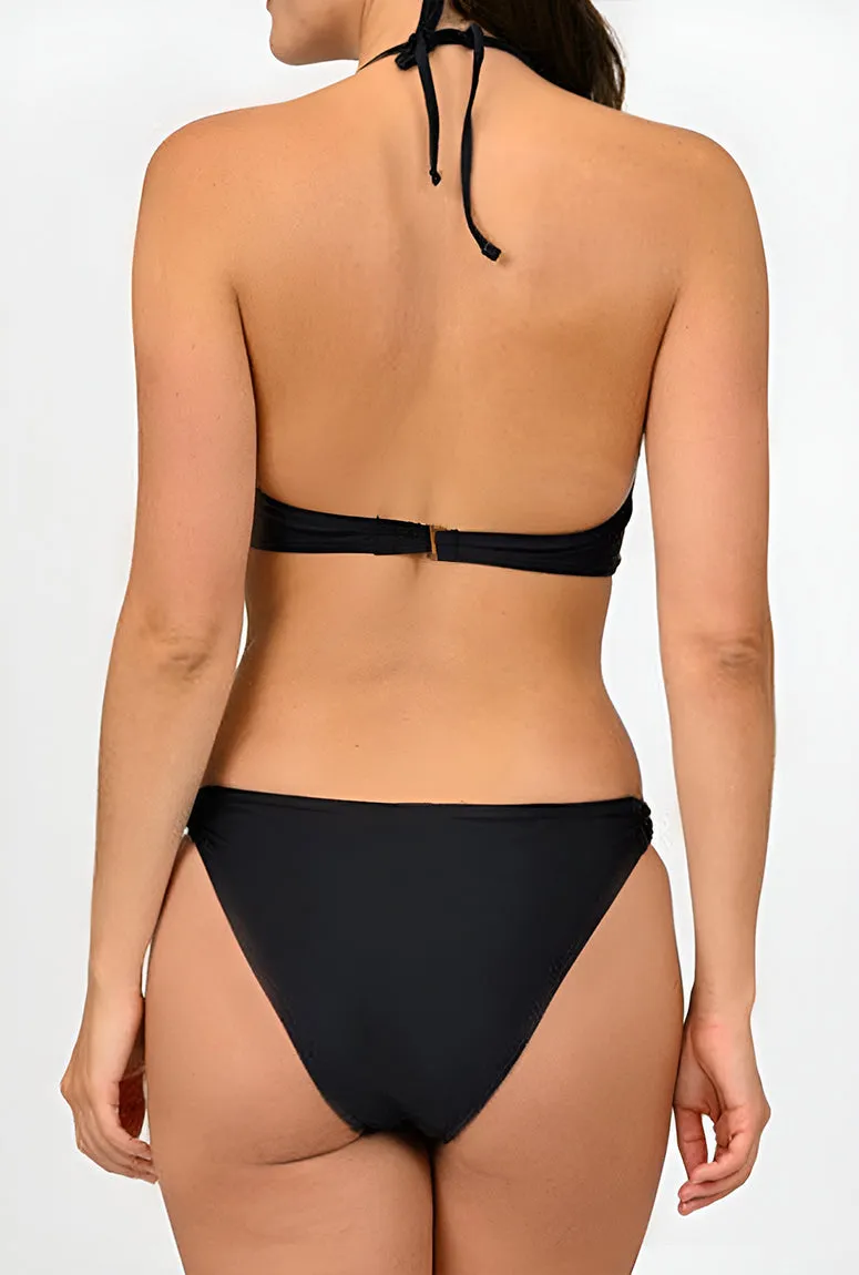 JR-2P11S - Wholesale Junior's Solid O-Ring Bikini