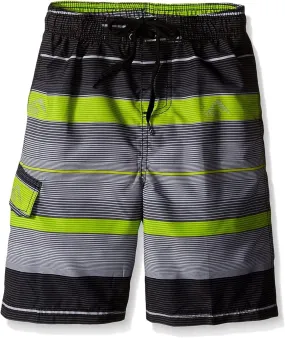 Kanu Surf Boys Quick Dry UPF 50  Beach Swim Trunk Specter Charcoal Gray 4