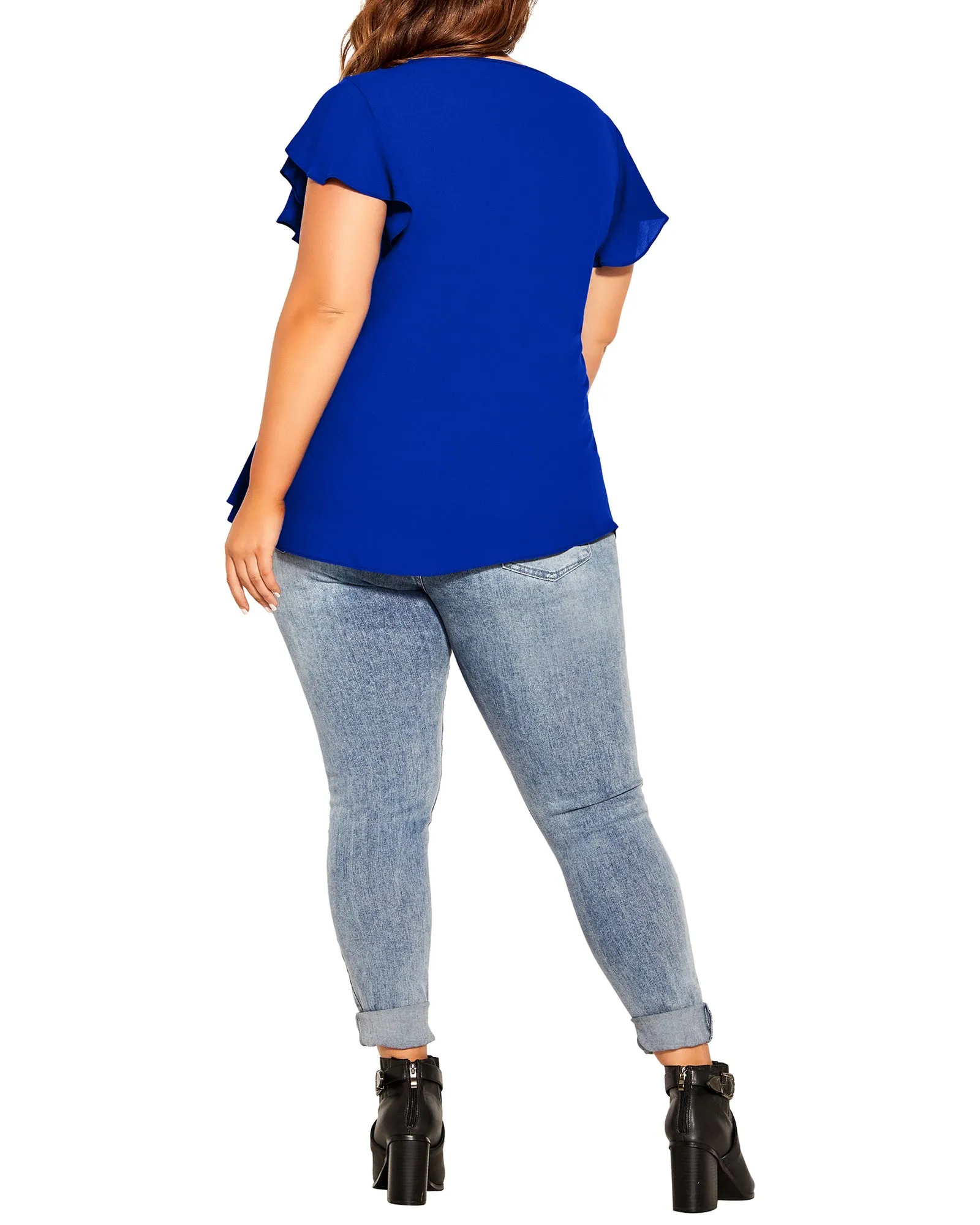 Kaylee Zip Top | Royal Blue