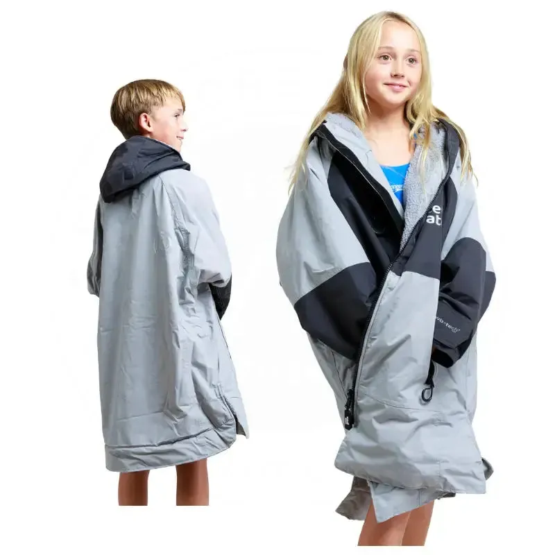 Kids Pool Swimming Robe | Steel Grey Unisex Hard Shell Robe