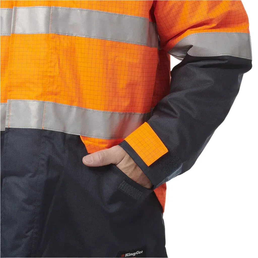 KingGee Hi-Vis Anti Static Waterproof Reflective Work Jacket (K55035)