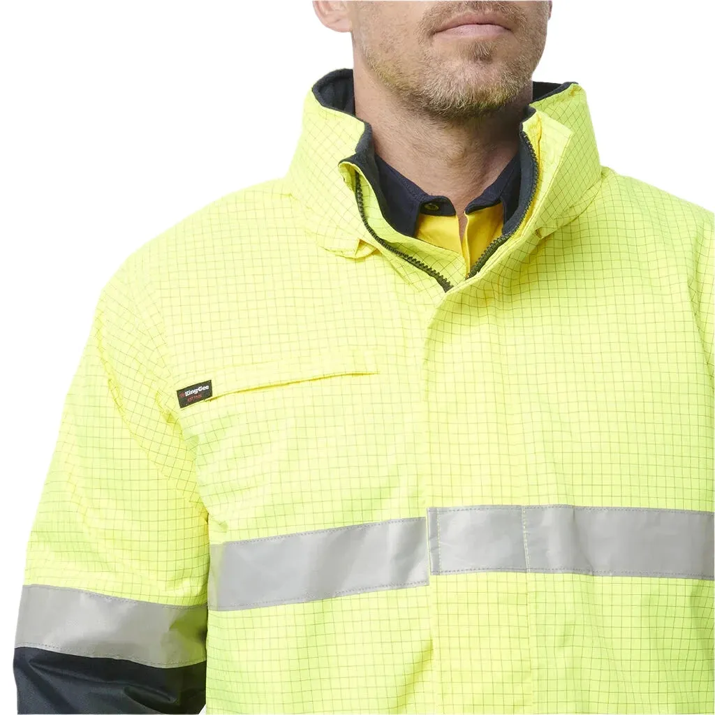 KingGee Hi-Vis Anti Static Waterproof Reflective Work Jacket (K55035)