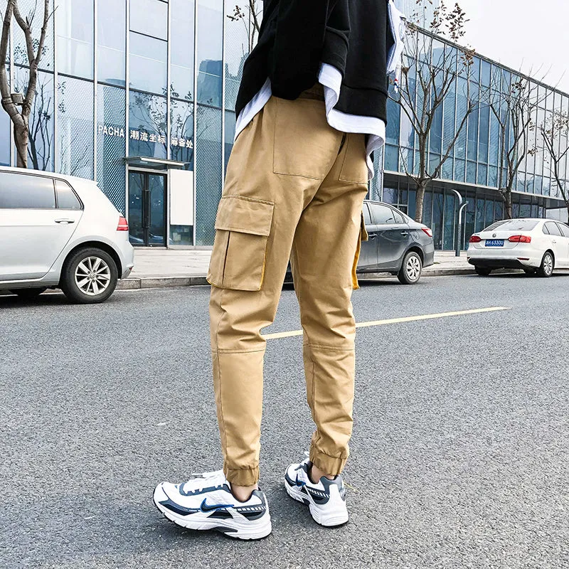 [Korean Style] Andrew Black/khaki Jogger Sweatpants