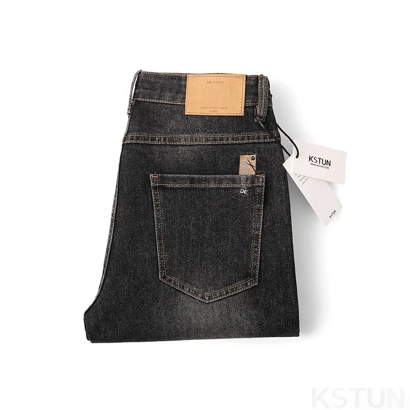 KSTUN Harem Jeans Men Pants Slim Fit Stretch Grey Denim Pants Man Jeans Streetwear Men's Clothing Trousers Autumn 2024 New Kpop