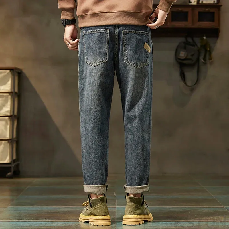 KSTUN Hip Hop Jeans Men Brand Denim Pants Harem Loose Fitness Streetwear Men's Trousers Full Length Oversize Pants Casual 2024
