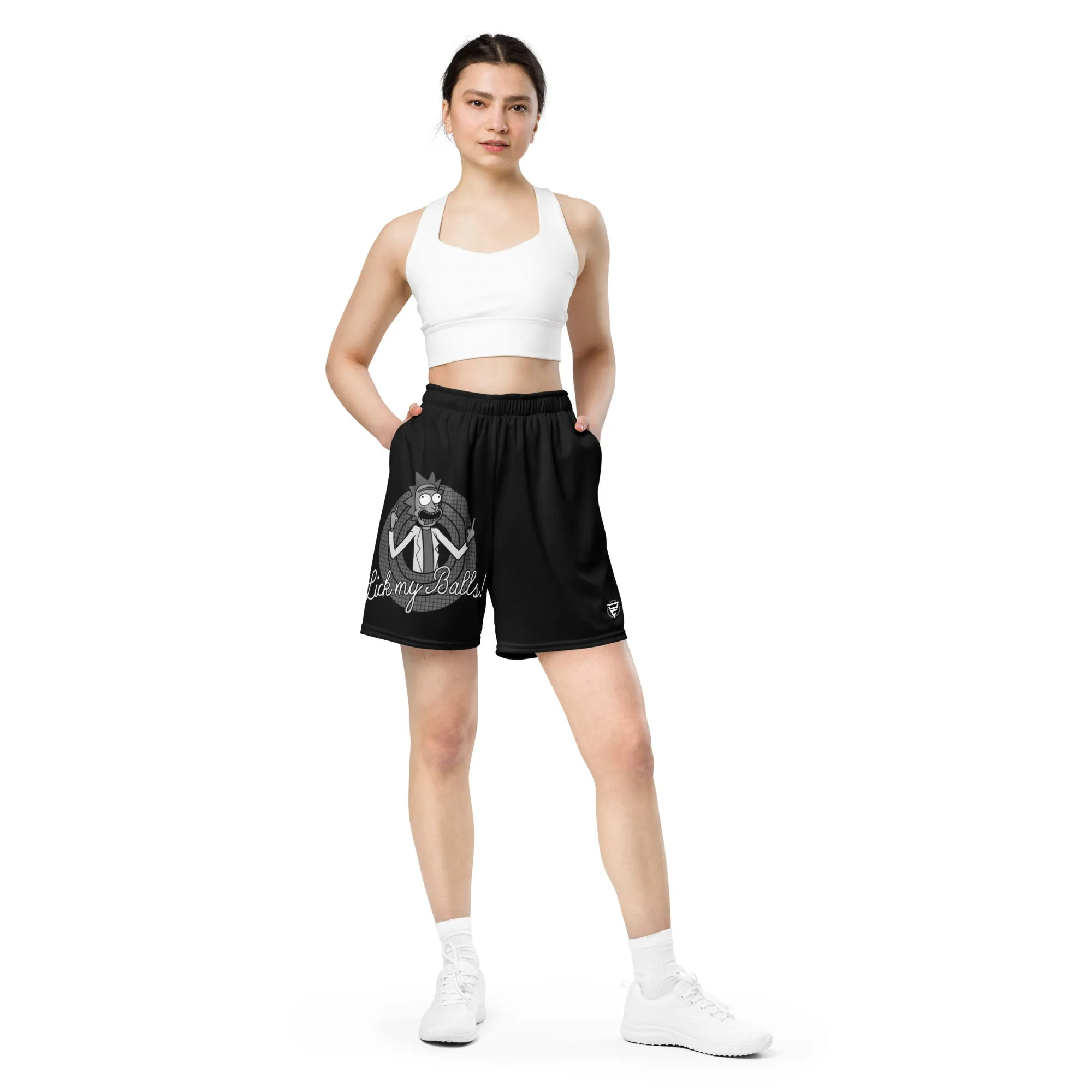 Lick My Balls Unisex mesh shorts
