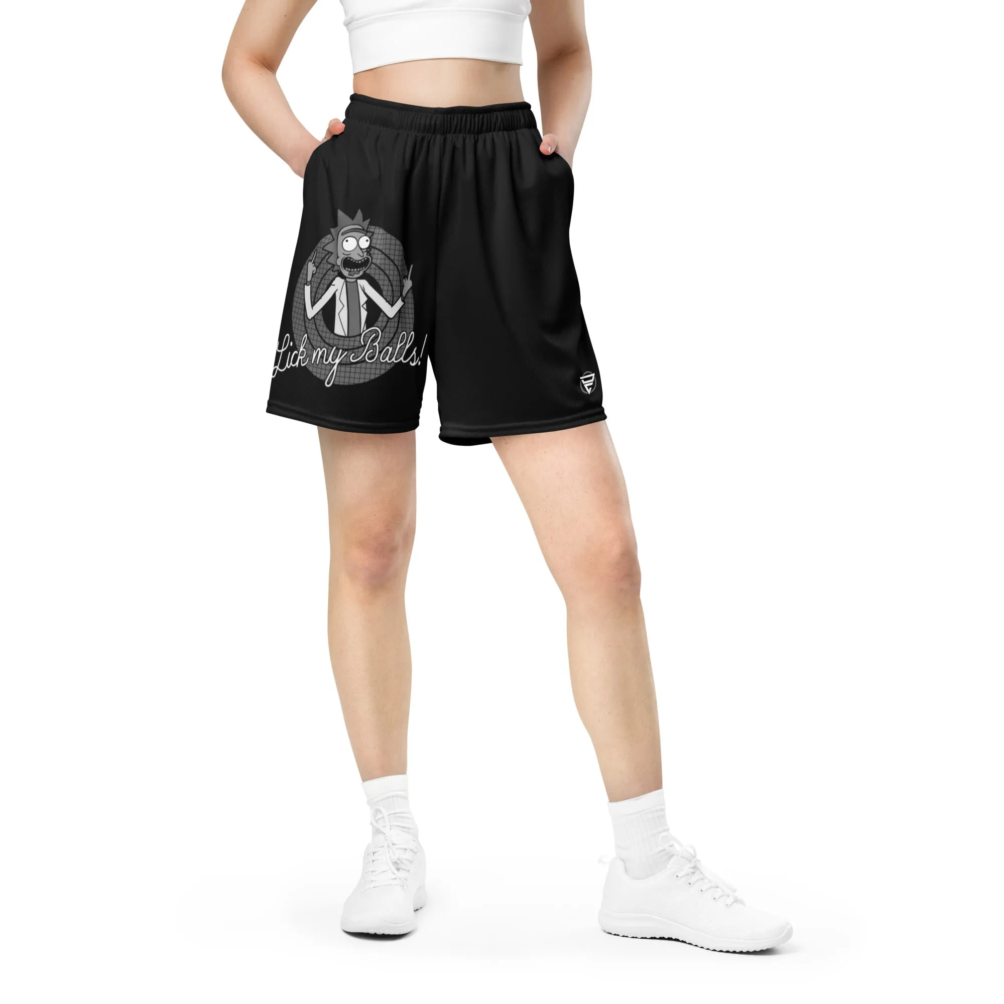 Lick My Balls Unisex mesh shorts