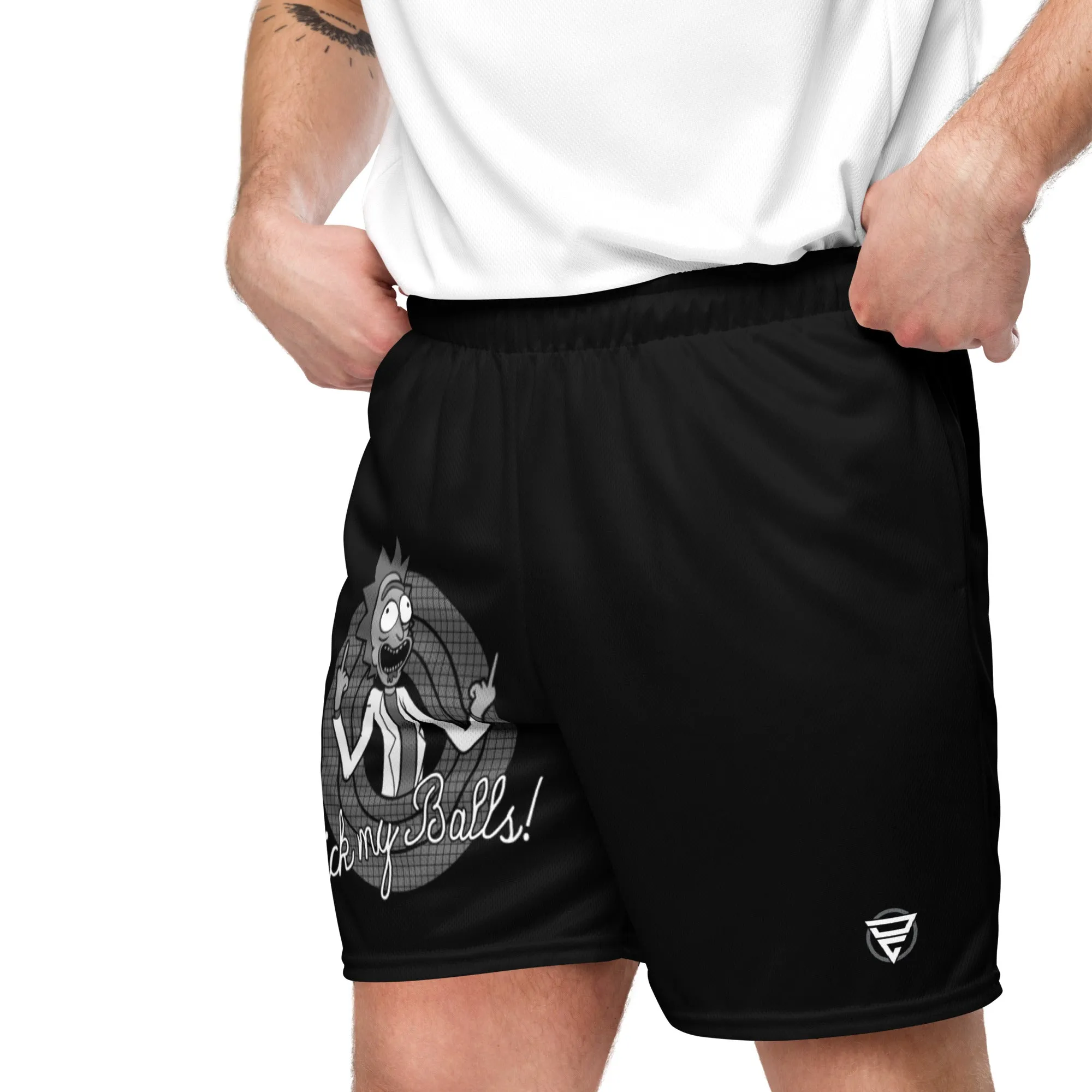 Lick My Balls Unisex mesh shorts