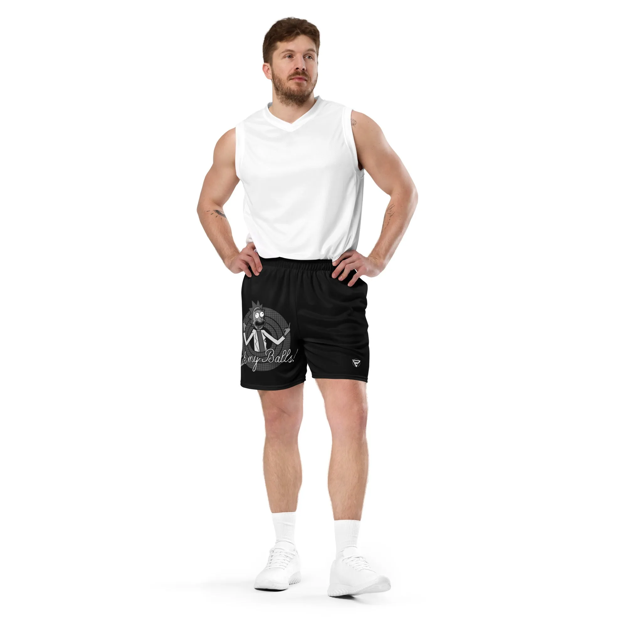 Lick My Balls Unisex mesh shorts