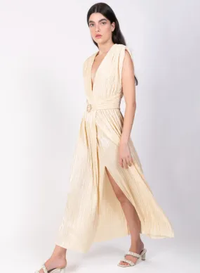 Lilliana Long Dress - Pale Yellow