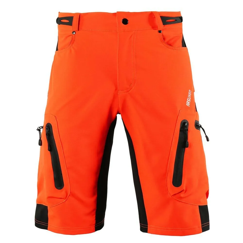 Lixada Baggy Shorts Cycling Biking Pants Breathable Sports Loose Fit Shorts Outdoor Casual Cycling Running Clothes with Zippered Pockets