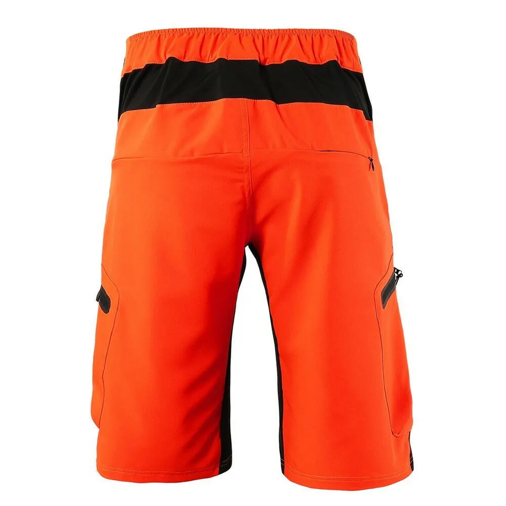 Lixada Baggy Shorts Cycling Biking Pants Breathable Sports Loose Fit Shorts Outdoor Casual Cycling Running Clothes with Zippered Pockets