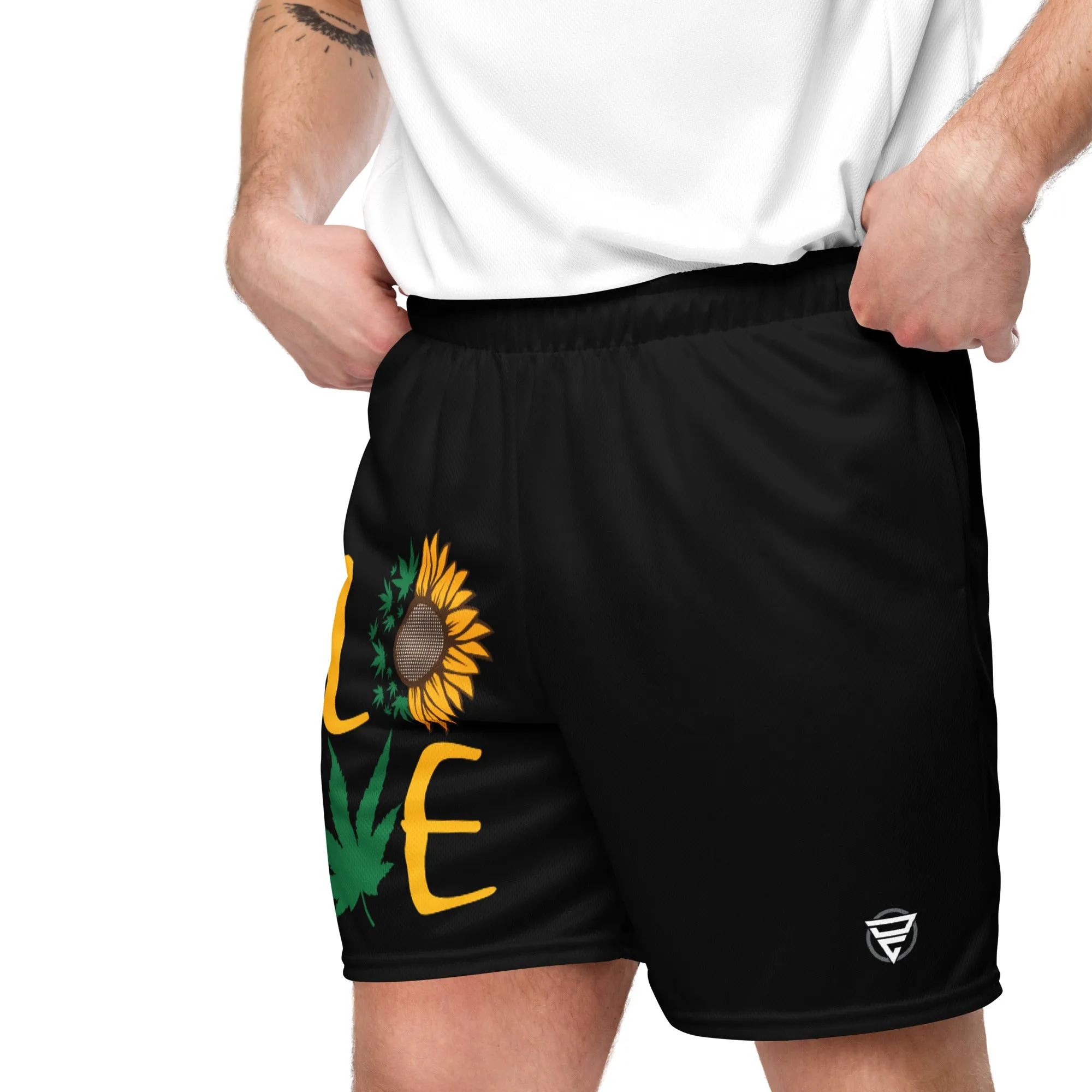 Love Unisex mesh shorts
