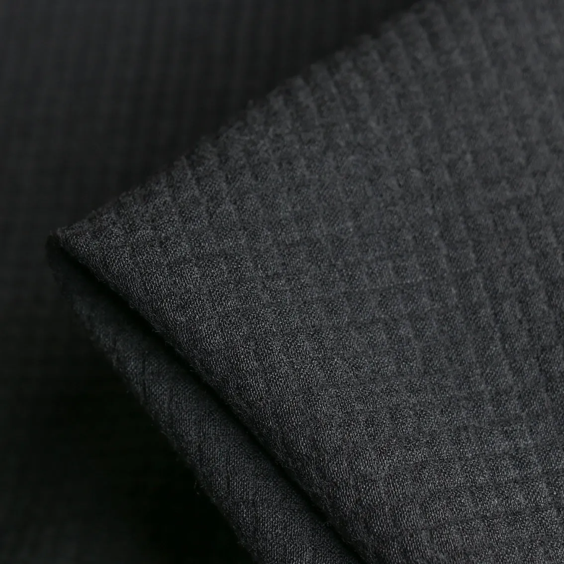 Marzotto Charcoal Textured Wool