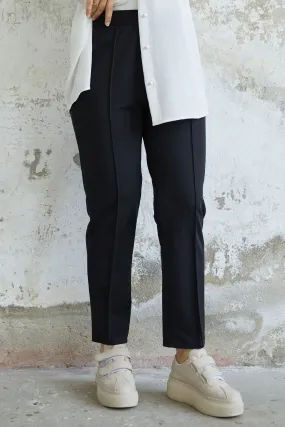 MDS Women Waist Zippered Cargo Pants - Black - Lipjan