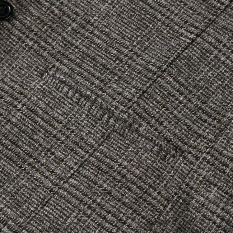 Men's Autumn Casual Woolen Plaid Vest