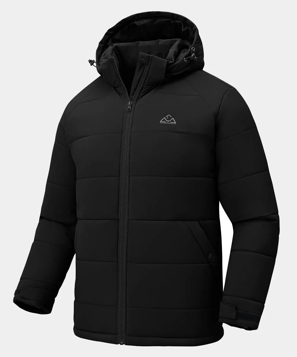 Men's Mid-length Wool Fleece Lining Jacket
