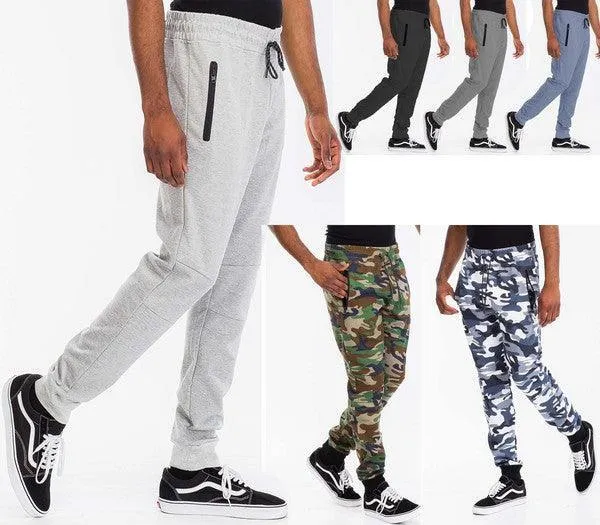 Mens Solid Heathered Jogger