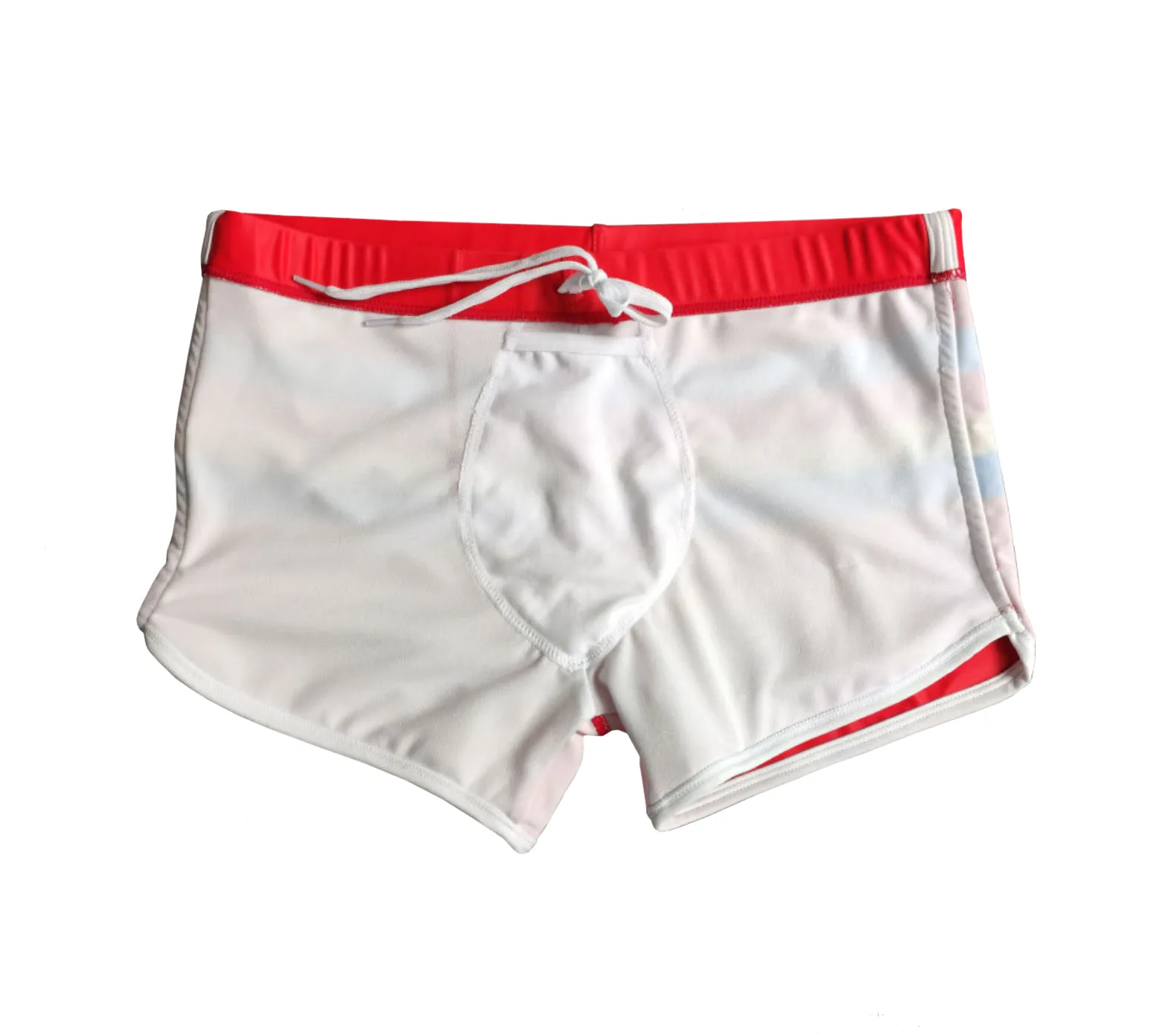 Men's Swim Trunks Striped Split Side Swimsuit