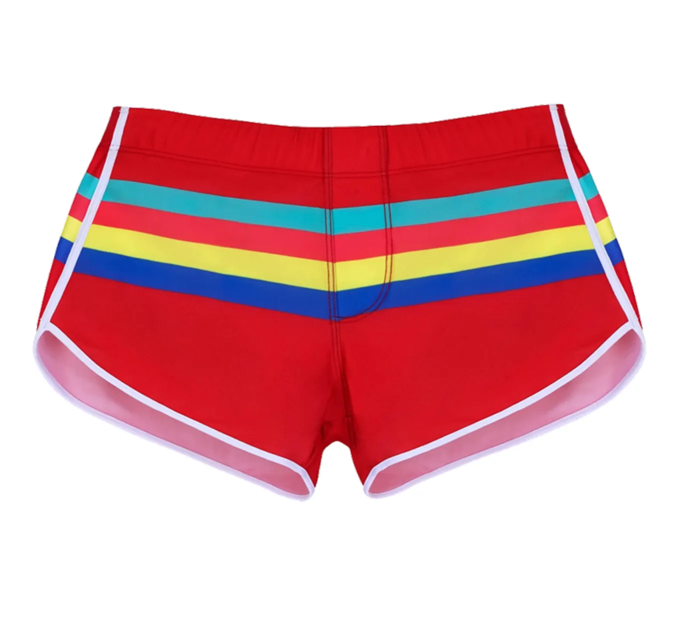 Men's Swim Trunks Striped Split Side Swimsuit
