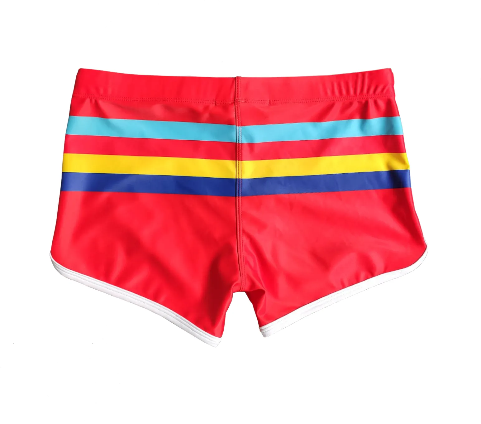 Men's Swim Trunks Striped Split Side Swimsuit