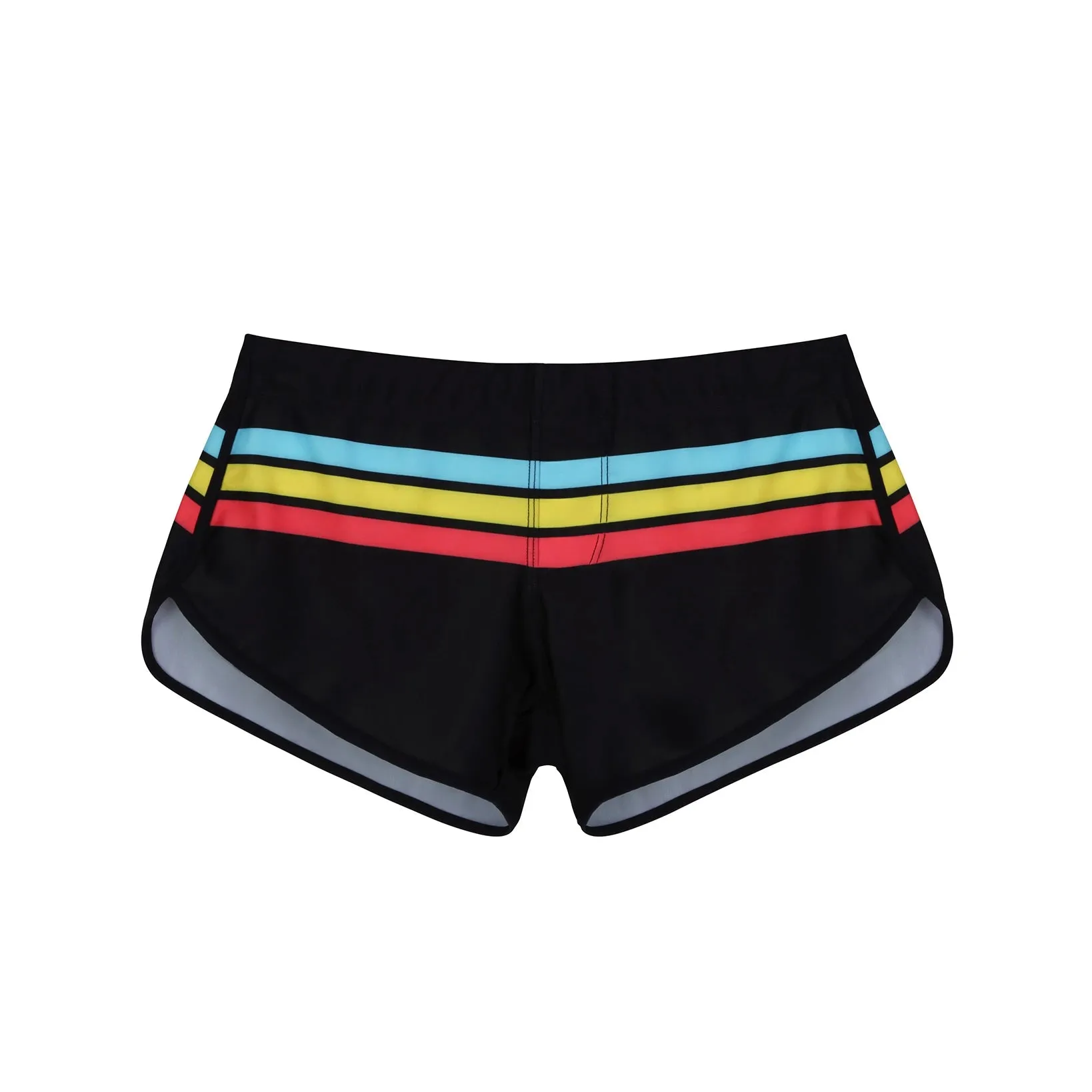 Men's Swim Trunks Striped Split Side Swimsuit