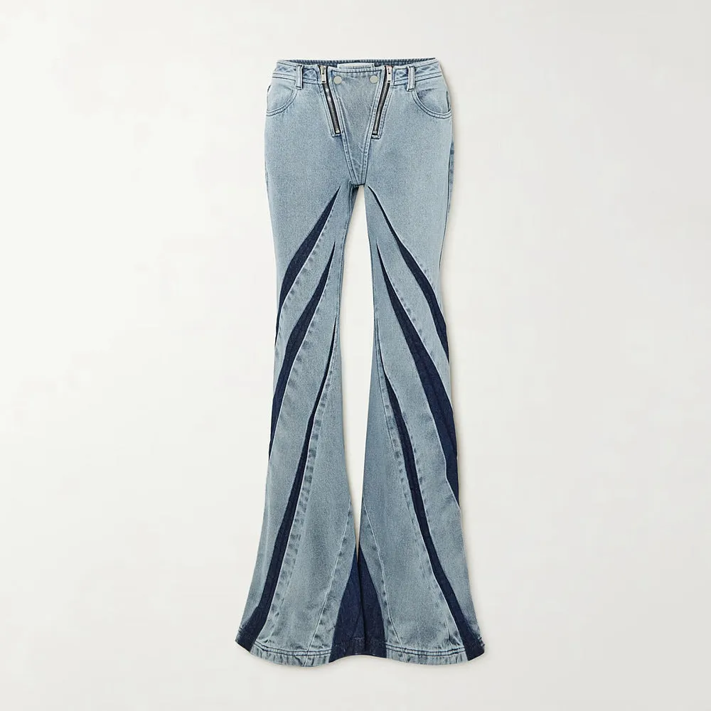 “Merced Bluel” Denim Pants Set