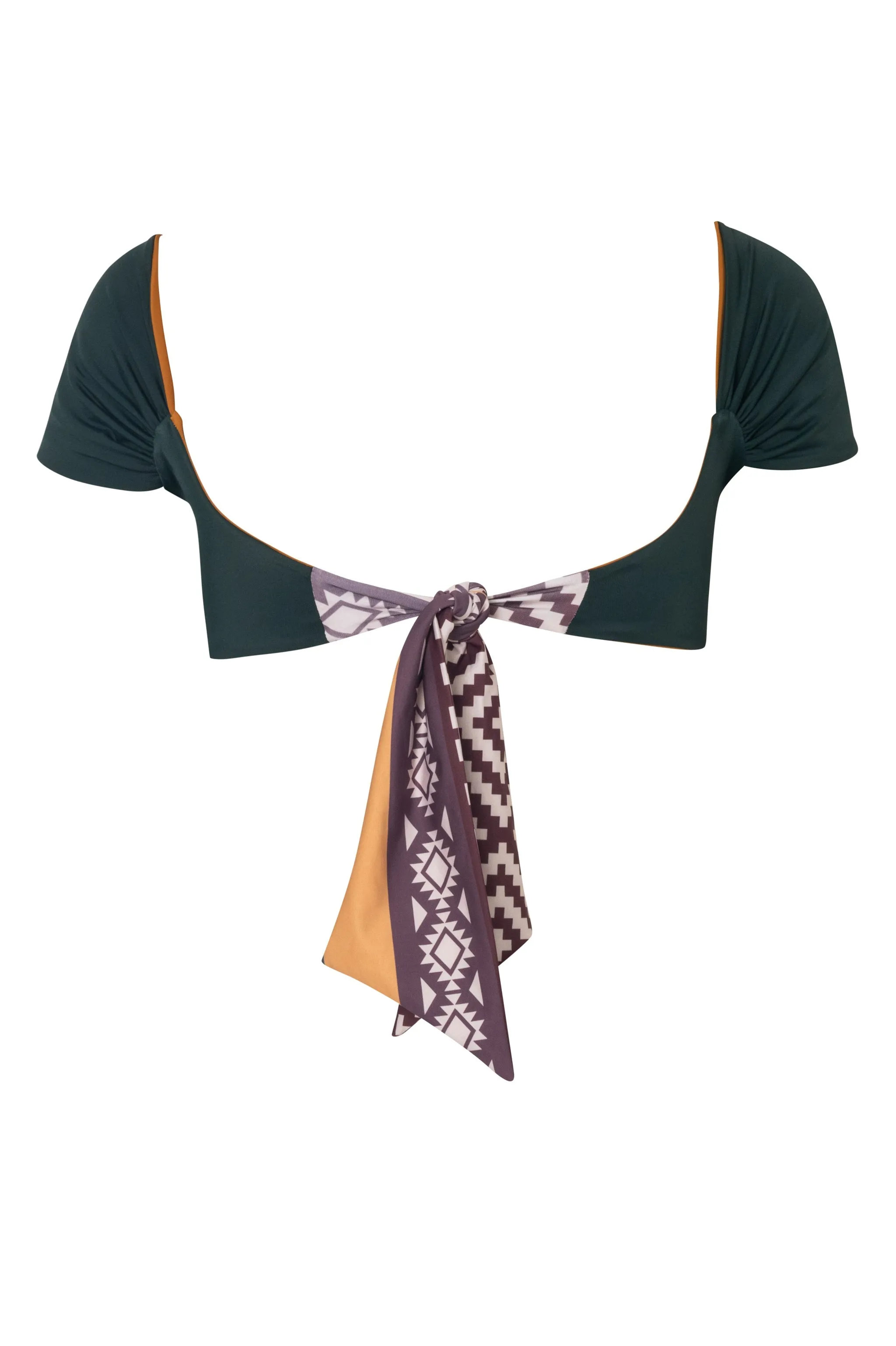 Niche Top / Dark Green - Mustard