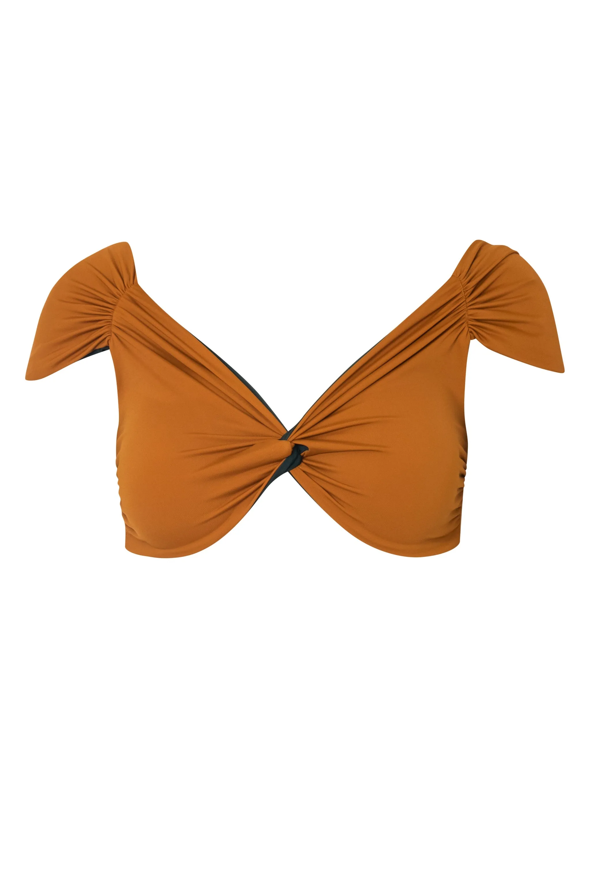 Niche Top / Dark Green - Mustard