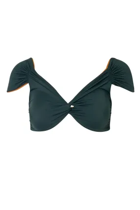 Niche Top / Dark Green - Mustard