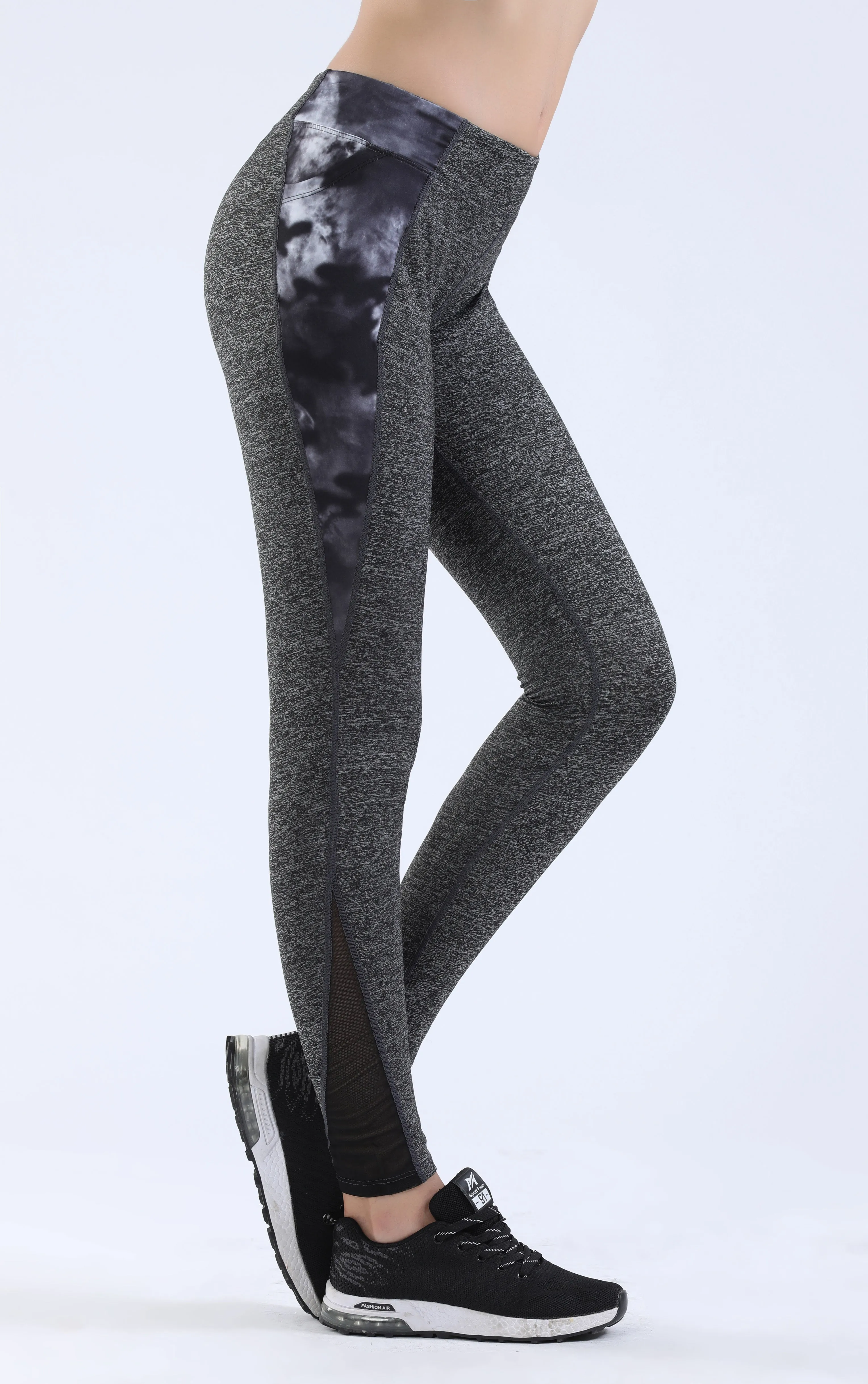 NOOZ High Waisted Opaque Yoga Leggings with Side Pockets for Women