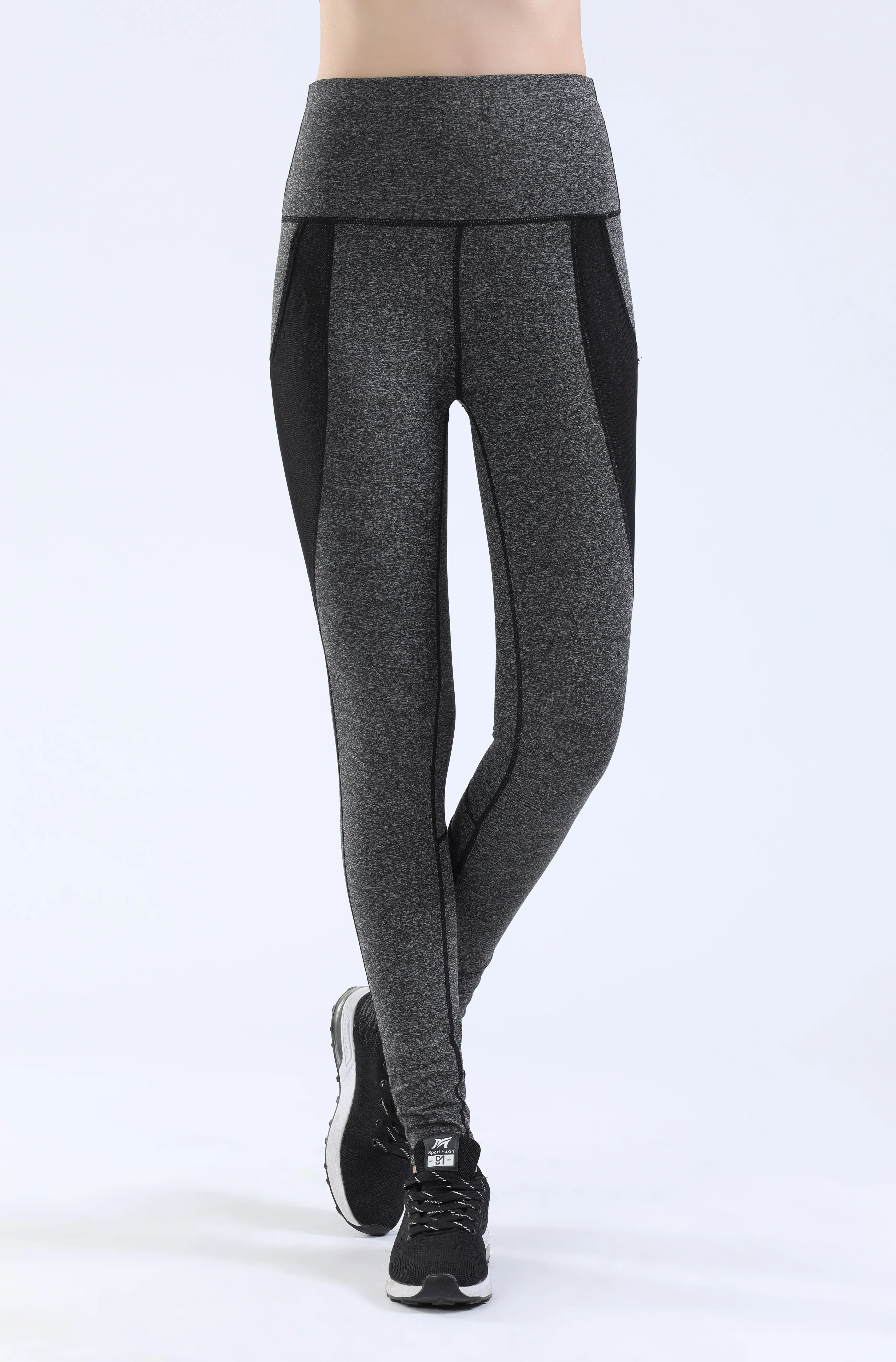 NOOZ High Waisted Opaque Yoga Leggings with Side Pockets for Women