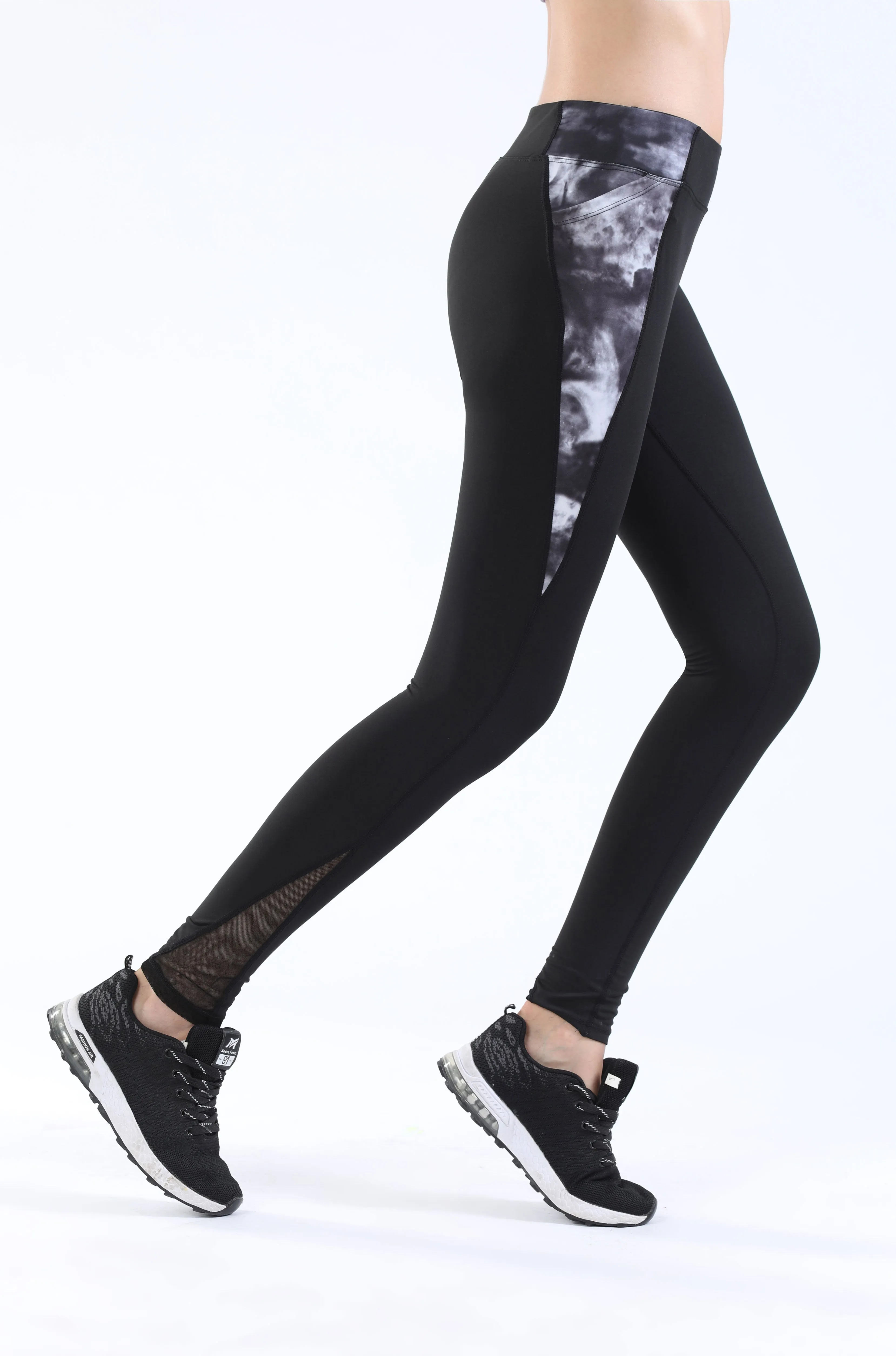 NOOZ High Waisted Opaque Yoga Leggings with Side Pockets for Women