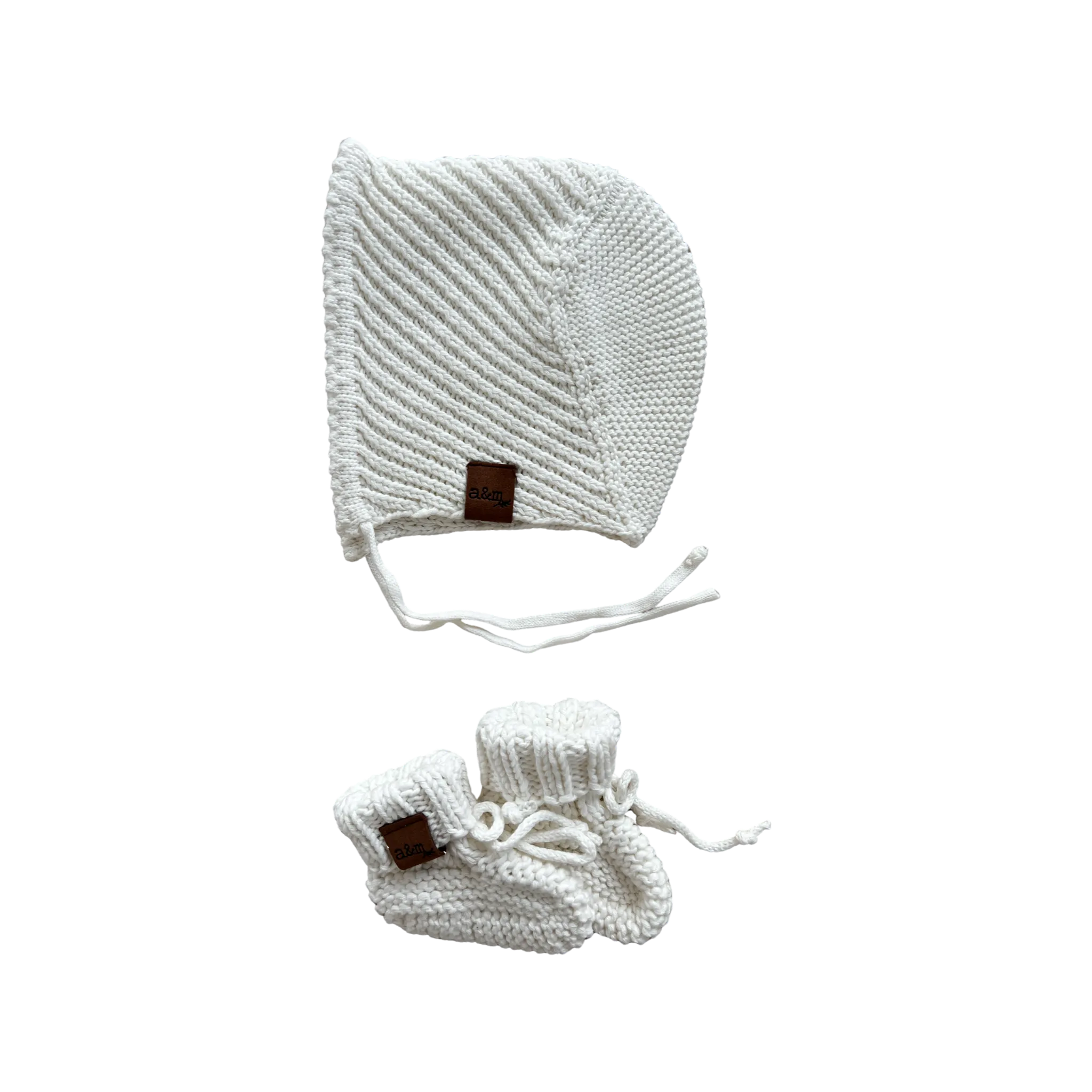 Organic Cotton Bonnet & Bootie Sets