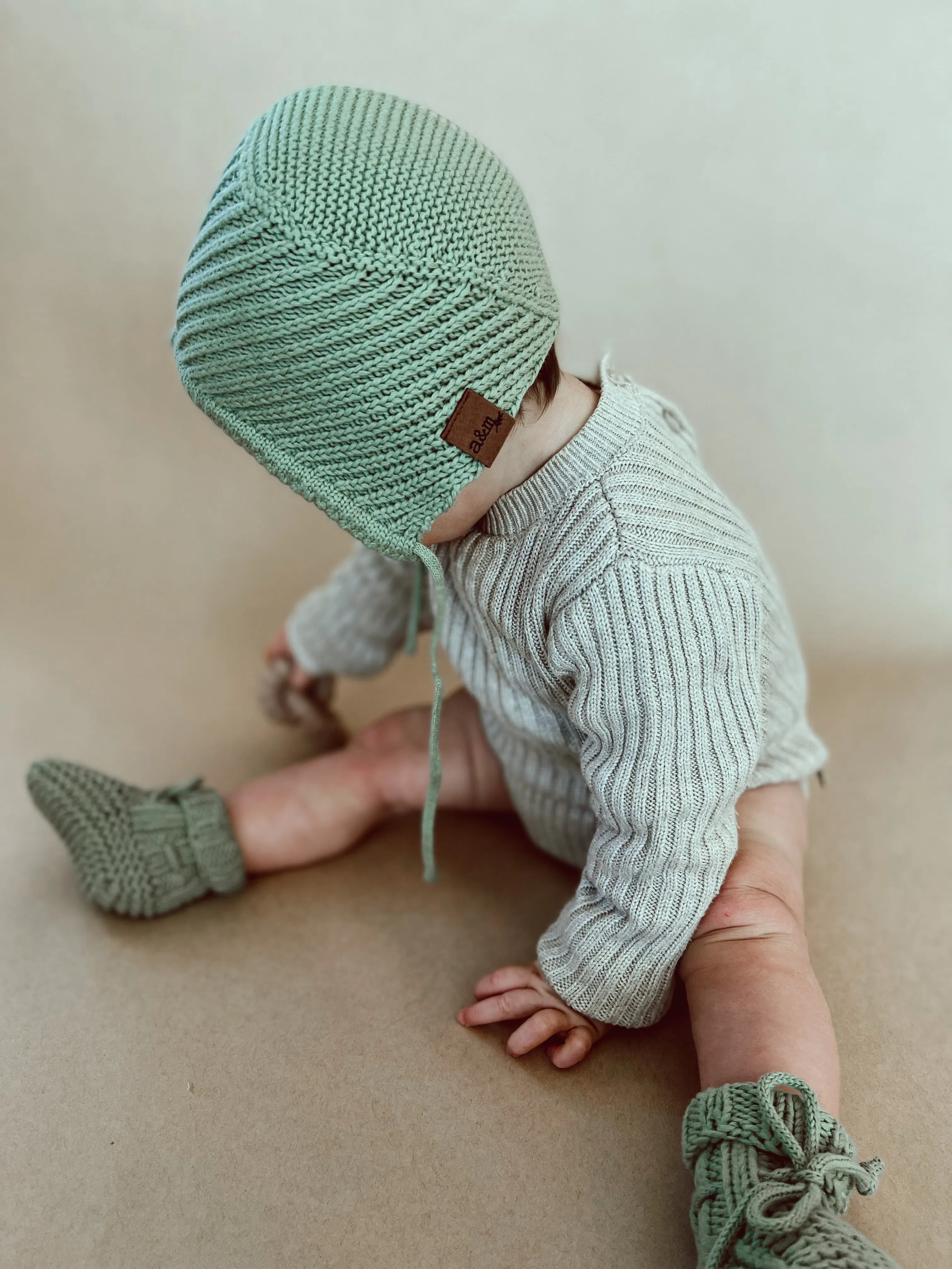 Organic Cotton Bonnet & Bootie Sets