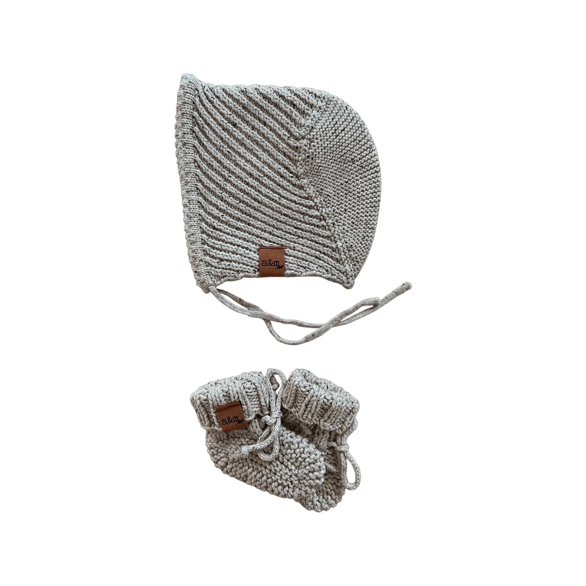 Organic Cotton Bonnet & Bootie Sets