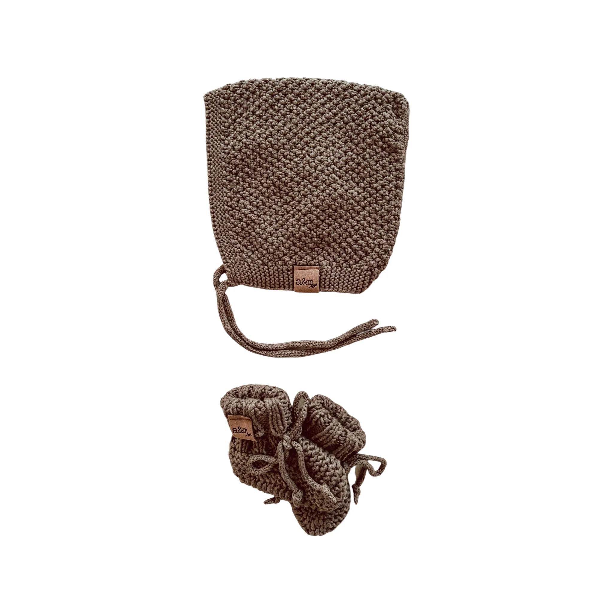Organic Cotton Bonnet & Bootie Sets