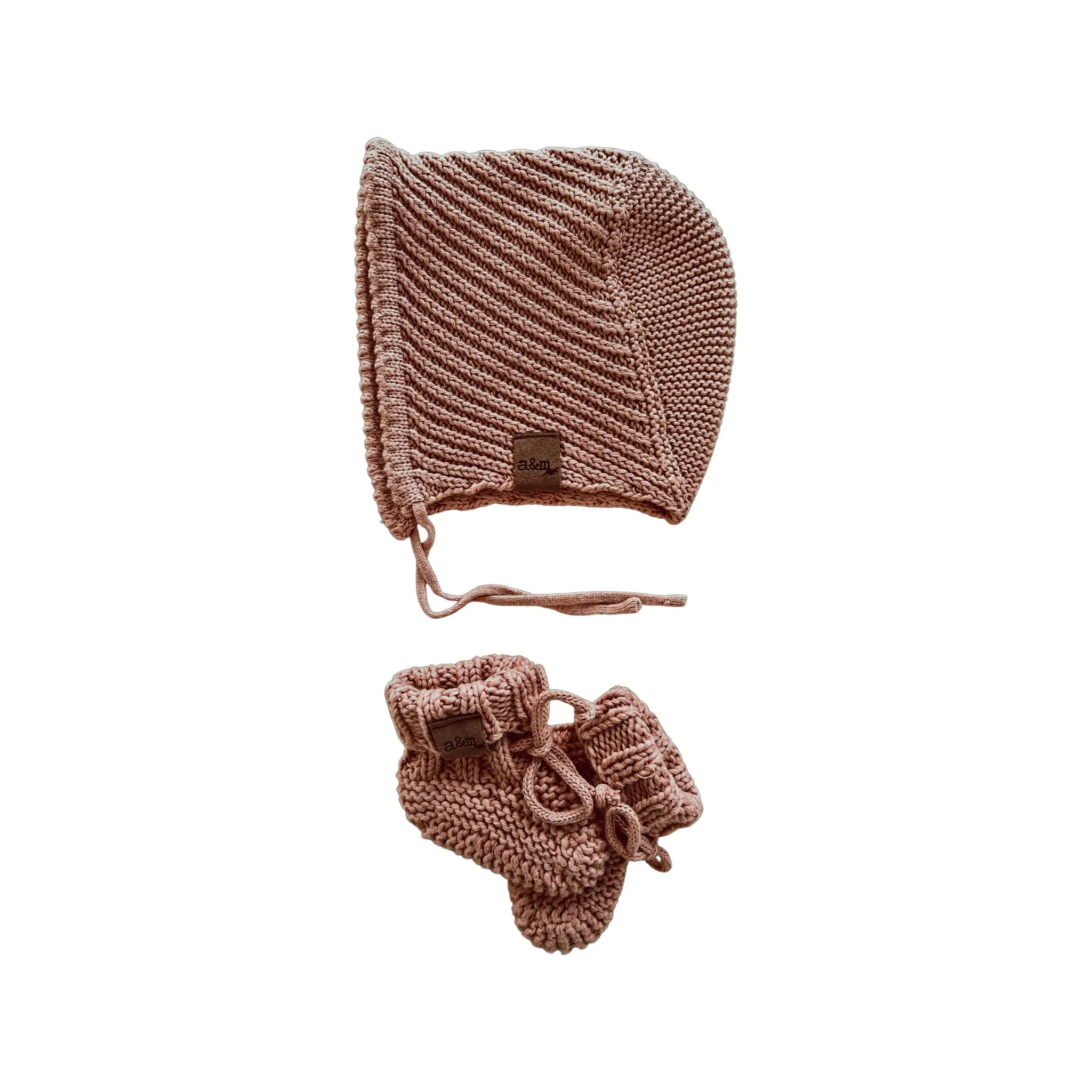 Organic Cotton Bonnet & Bootie Sets