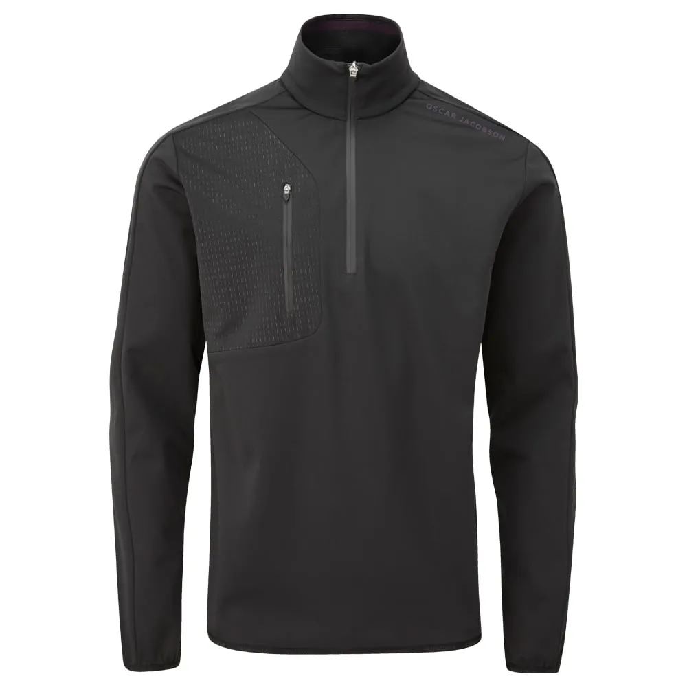 Oscar Jacobson Richmond 1/2 Zip Windproof Jacket - Black