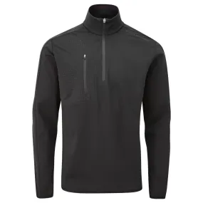 Oscar Jacobson Richmond 1/2 Zip Windproof Jacket - Black