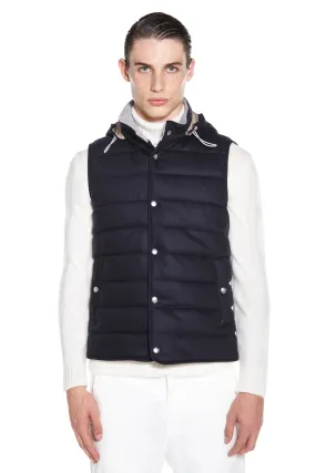 Padded Vest With Hood