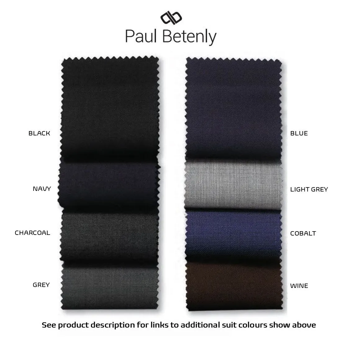 Paul Betenly -100% Stretch Wool - Modern Fit and Classic Fit - Wedding Suits