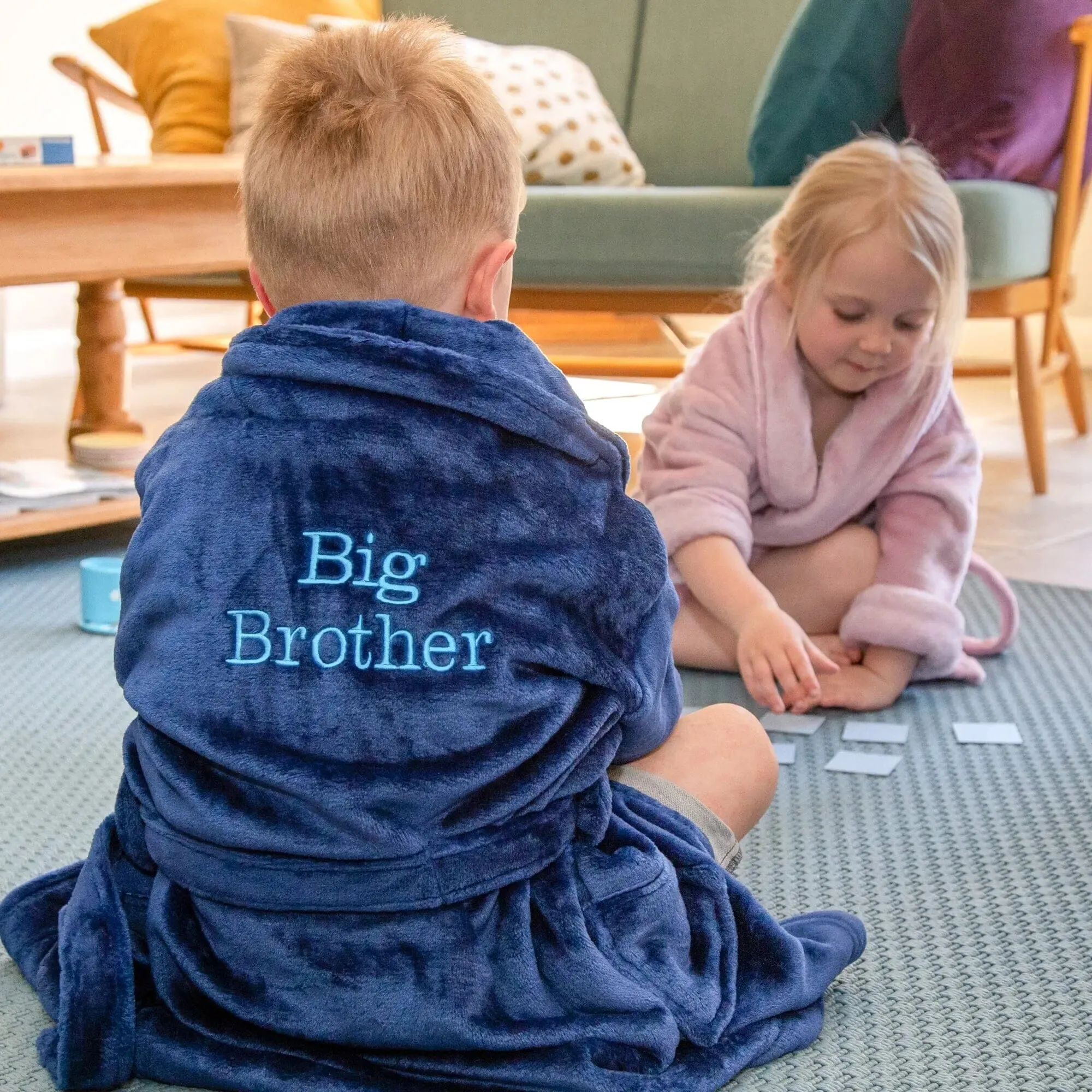 Personalised Kids So Soft Robes - Front and Back Embroidery