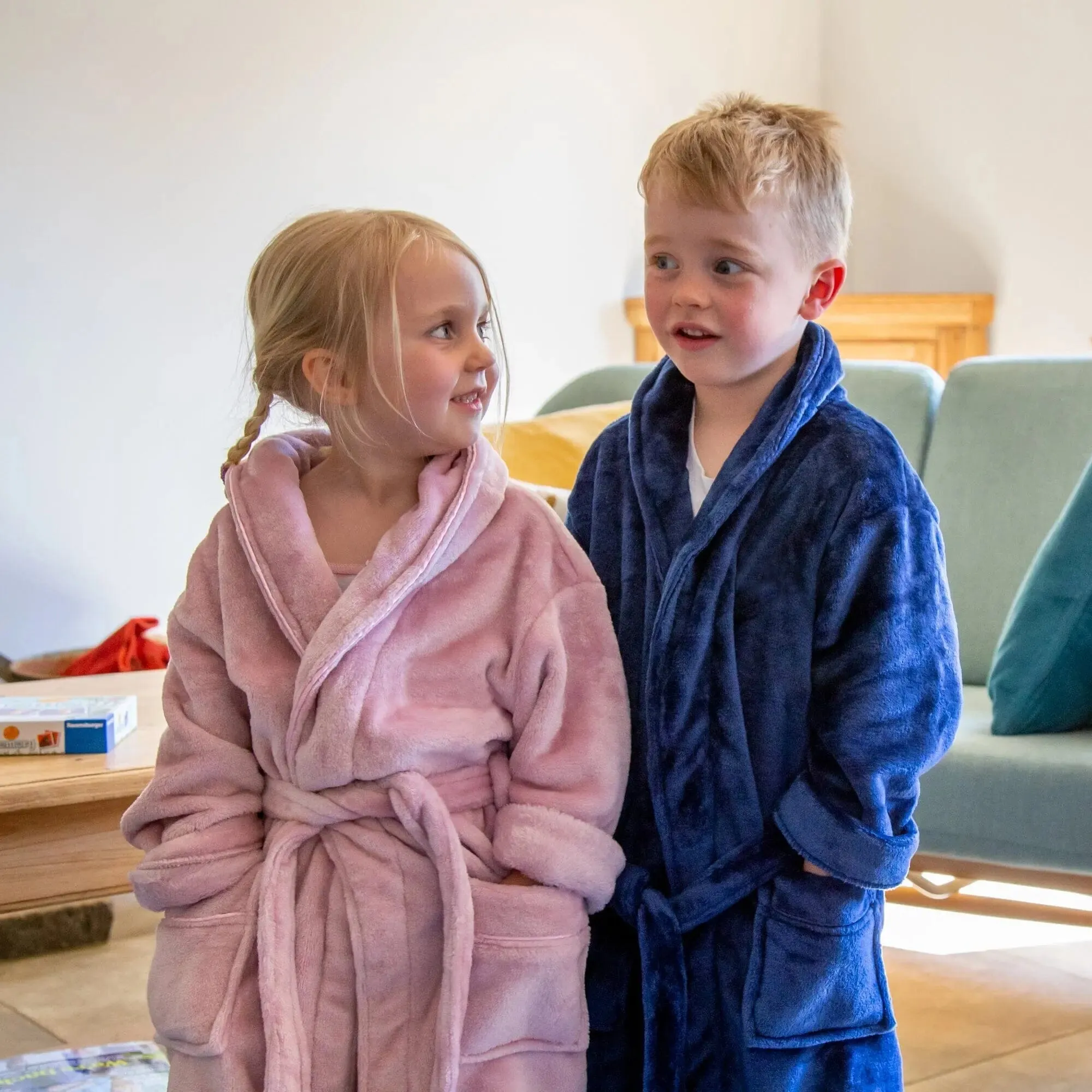 Personalised Kids So Soft Robes - Front and Back Embroidery