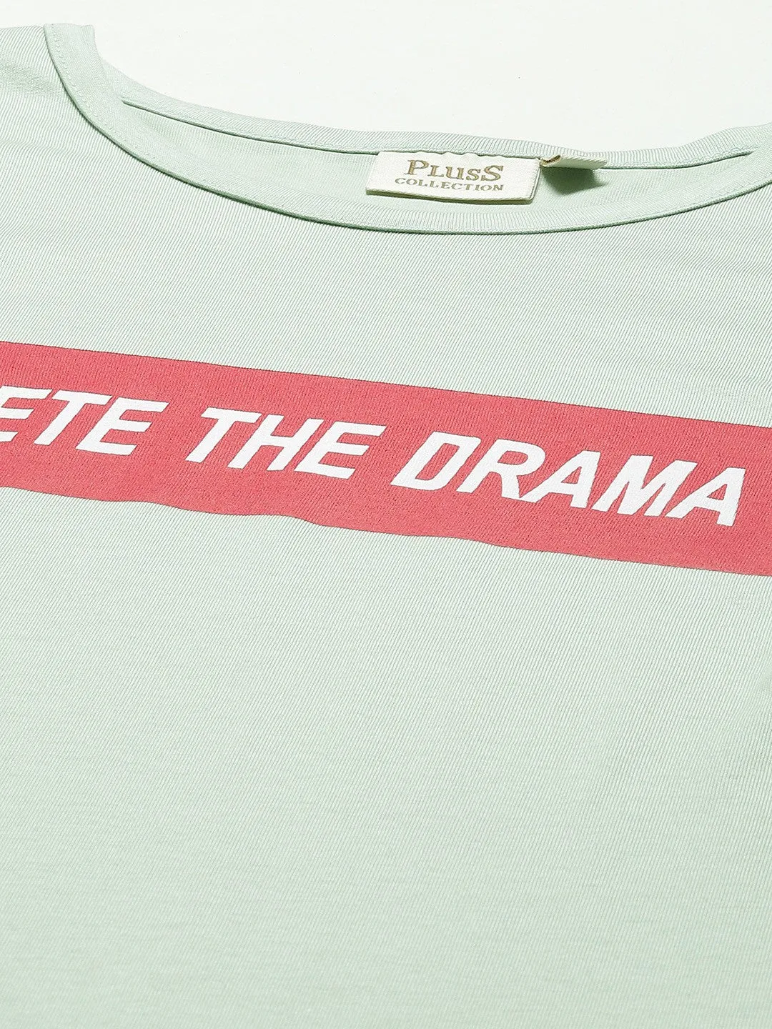 Pink Typography Print Cotton T-shirt