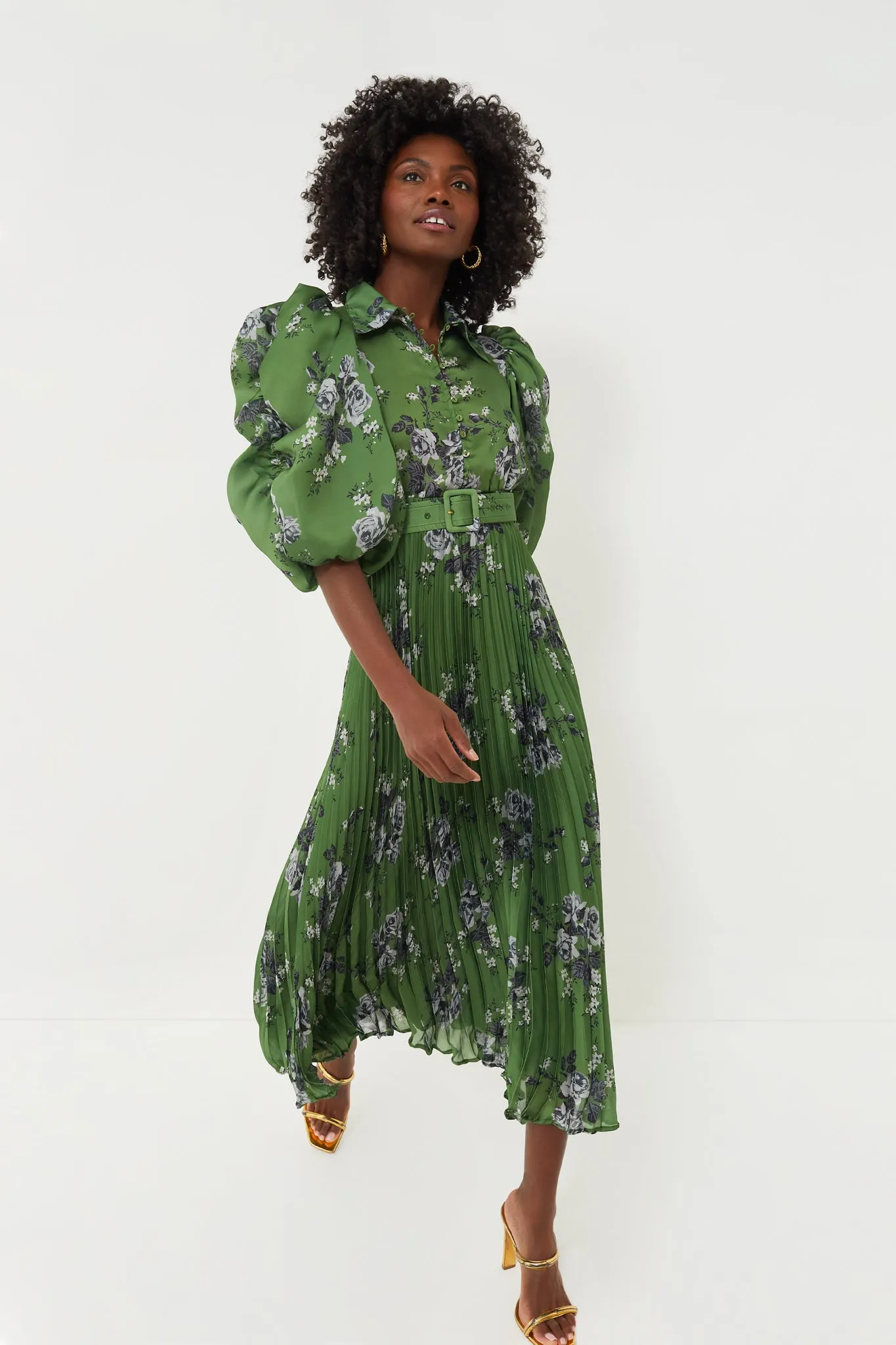 Plisse Maxi Dress